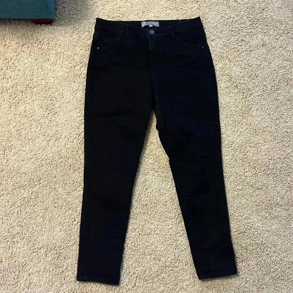 Wit & Wisdom Black Straight Leg Jeans